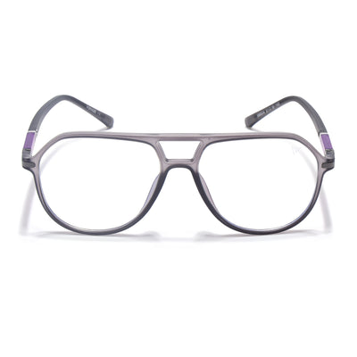 Voyage FlexLite Grey Wayfarer Eyeglasses for Men & Women (96604MG5577-C2)