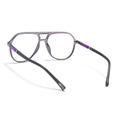 Voyage FlexLite Grey Wayfarer Eyeglasses for Men & Women (96604MG5577-C2)