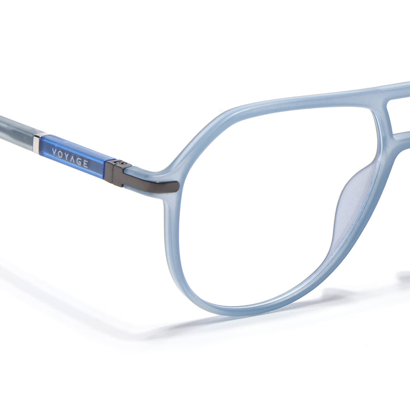 Voyage FlexLite Matt Blue Wayfarer Eyeglasses for Men & Women (96604MG5578-C3)