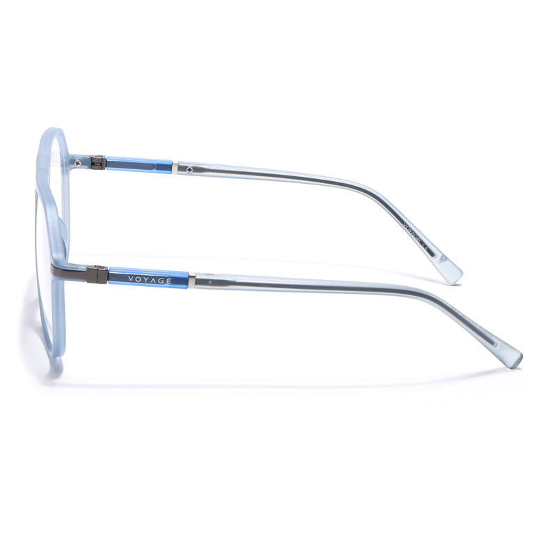 Voyage FlexLite Matt Blue Wayfarer Eyeglasses for Men & Women (96604MG5578-C3)