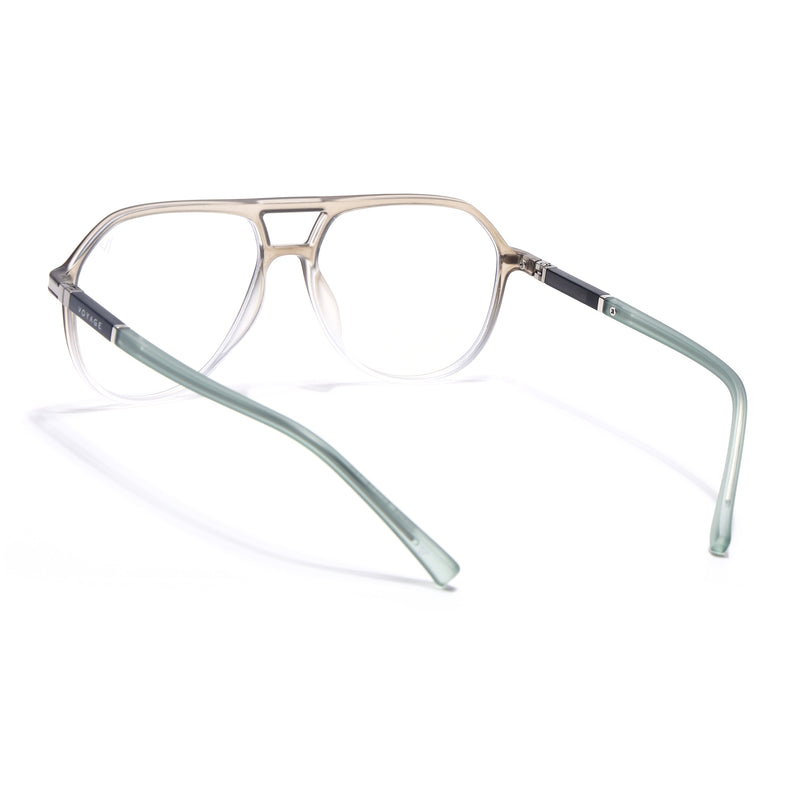 Voyage FlexLite Olive & Transparent Wayfarer Eyeglasses for Men & Women (96604MG5579-C4)