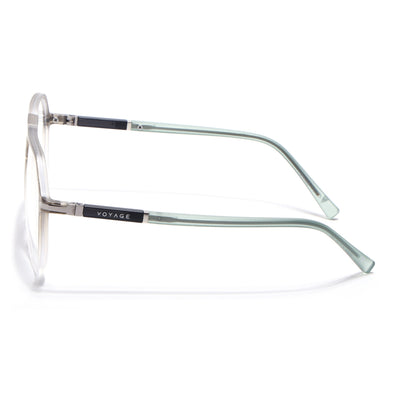 Voyage FlexLite Olive & Transparent Wayfarer Eyeglasses for Men & Women (96604MG5579-C4)