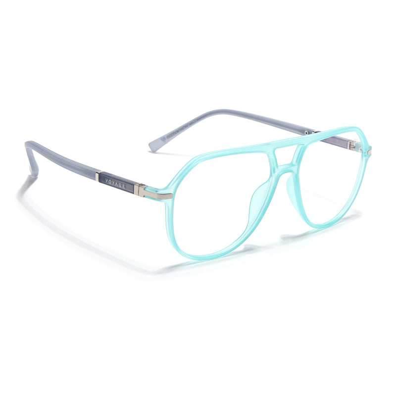 Voyage FlexLite Turquoise Wayfarer Eyeglasses for Men & Women (96604MG5580-C5)