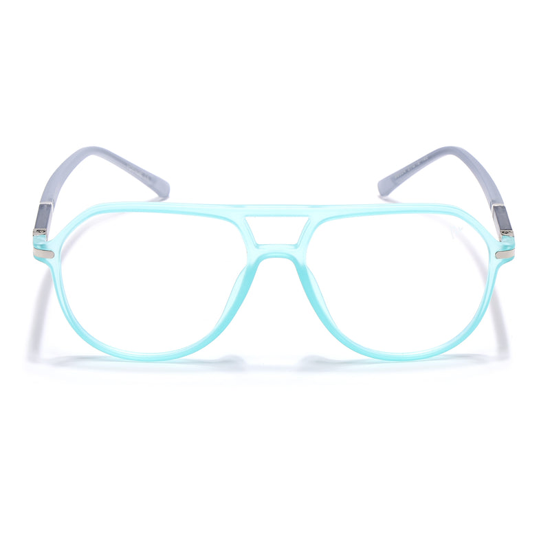 Voyage FlexLite Turquoise Wayfarer Eyeglasses for Men & Women (96604MG5580-C5)