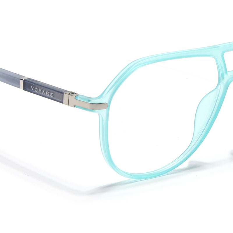 Voyage FlexLite Turquoise Wayfarer Eyeglasses for Men & Women (96604MG5580-C5)