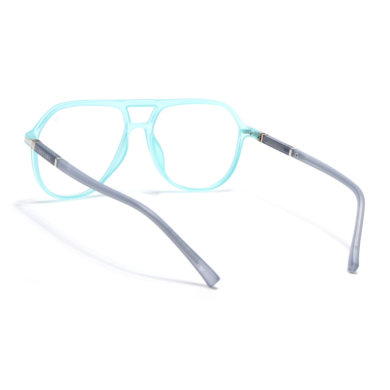 Voyage FlexLite Turquoise Wayfarer Eyeglasses for Men & Women (96604MG5580-C5)