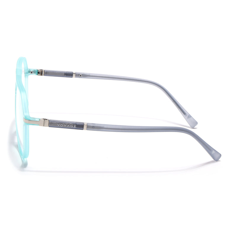 Voyage FlexLite Turquoise Wayfarer Eyeglasses for Men & Women (96604MG5580-C5)