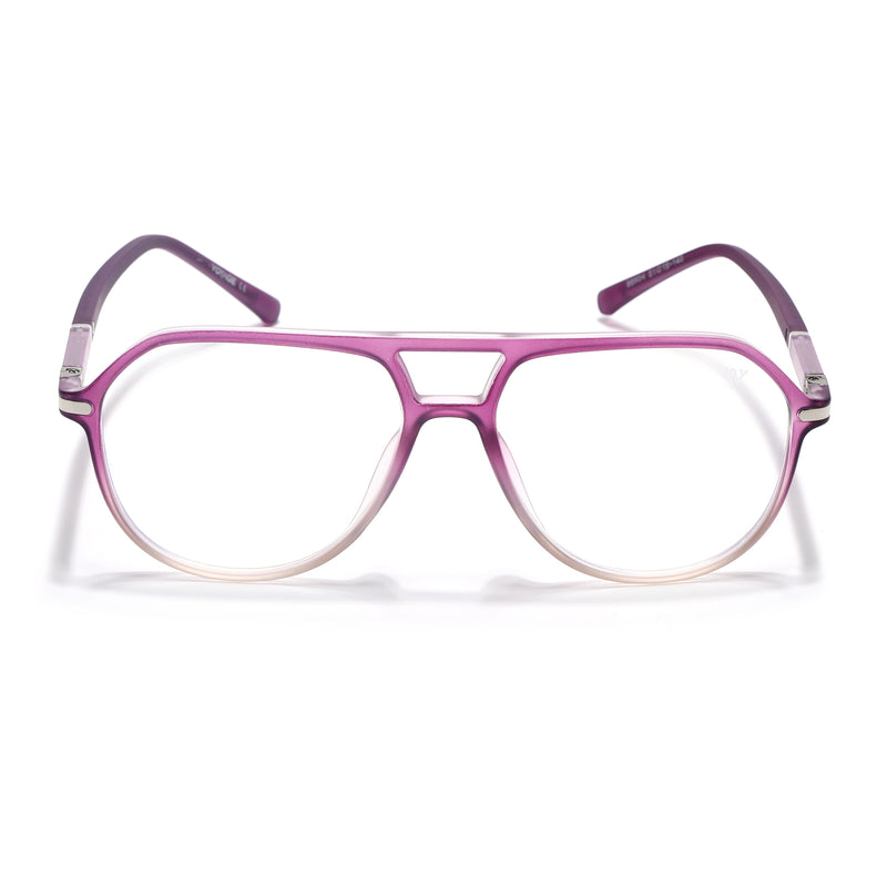 Voyage FlexLite Violet & Brown Wayfarer Eyeglasses for Men & Women (96604MG5581-C6)