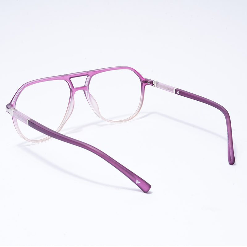 Voyage FlexLite Violet & Brown Wayfarer Eyeglasses for Men & Women (96604MG5581-C6)