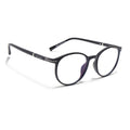 Voyage FlexLite Matt Black Oval Eyeglasses for Men & Women (96605MG5582-C1)