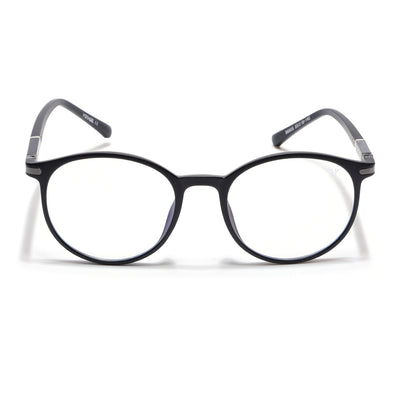 Voyage FlexLite Matt Black Oval Eyeglasses for Men & Women (96605MG5582-C1)
