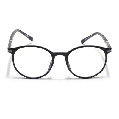 Voyage FlexLite Matt Black Oval Eyeglasses for Men & Women (96605MG5582-C1)