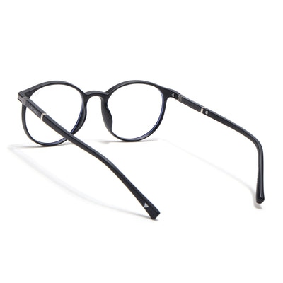 Voyage FlexLite Matt Black Oval Eyeglasses for Men & Women (96605MG5582-C1)
