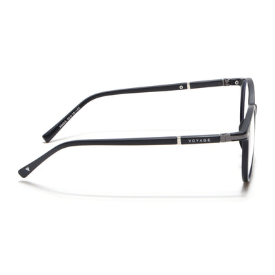 Voyage FlexLite Matt Black Oval Eyeglasses for Men & Women (96605MG5582-C1)