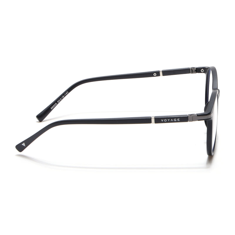 Voyage FlexLite Matt Black Oval Eyeglasses for Men & Women (96605MG5582-C1)