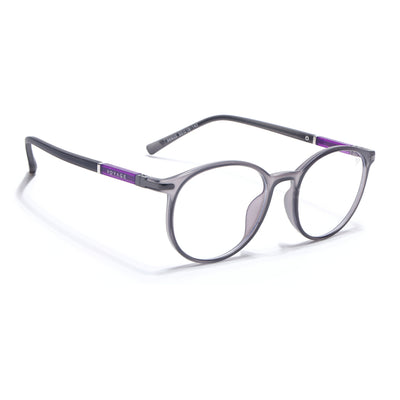 Voyage FlexLite Grey Oval Eyeglasses for Men & Women (96605MG5583-C2)