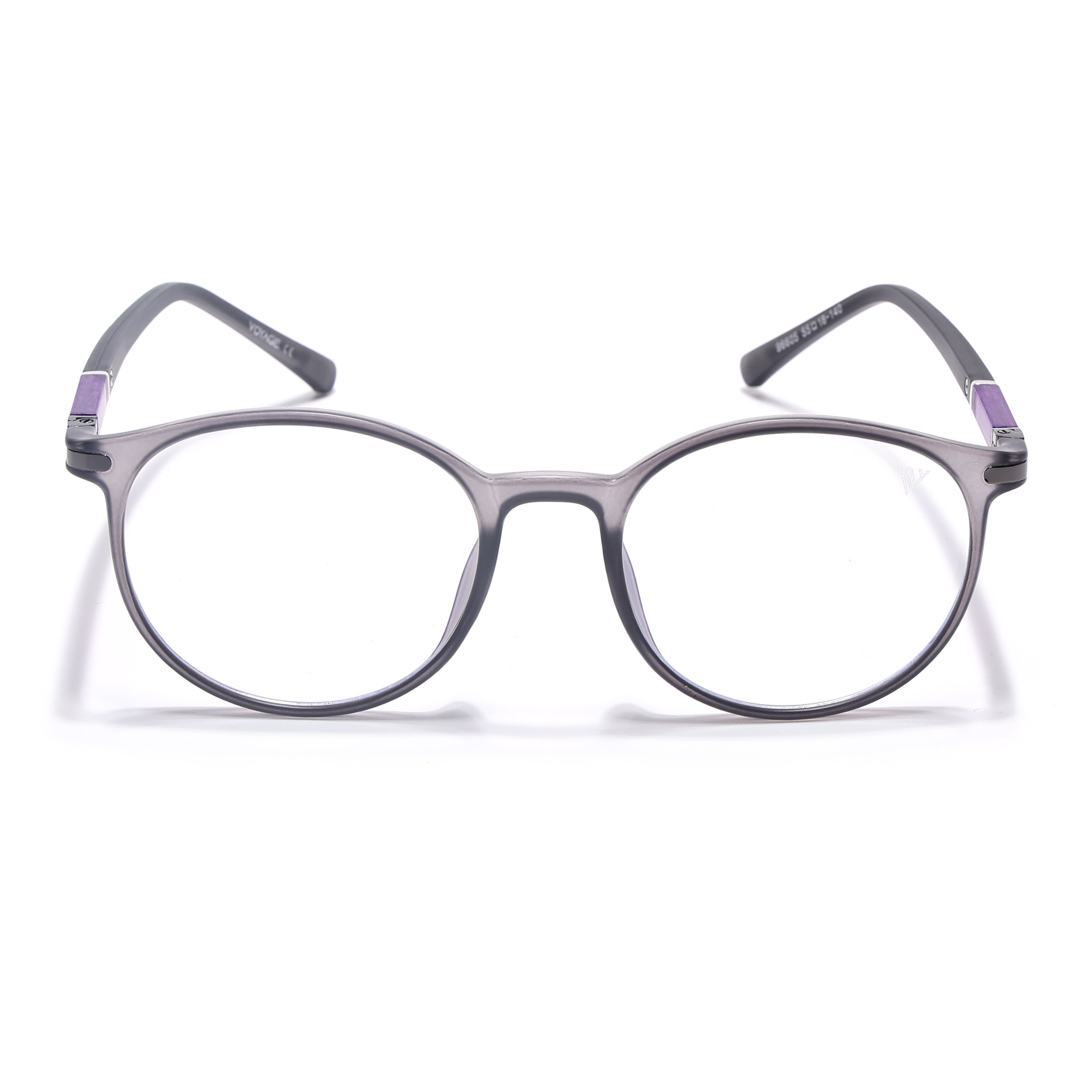 Voyage FlexLite Grey Oval Eyeglasses for Men & Women (96605MG5583-C2)
