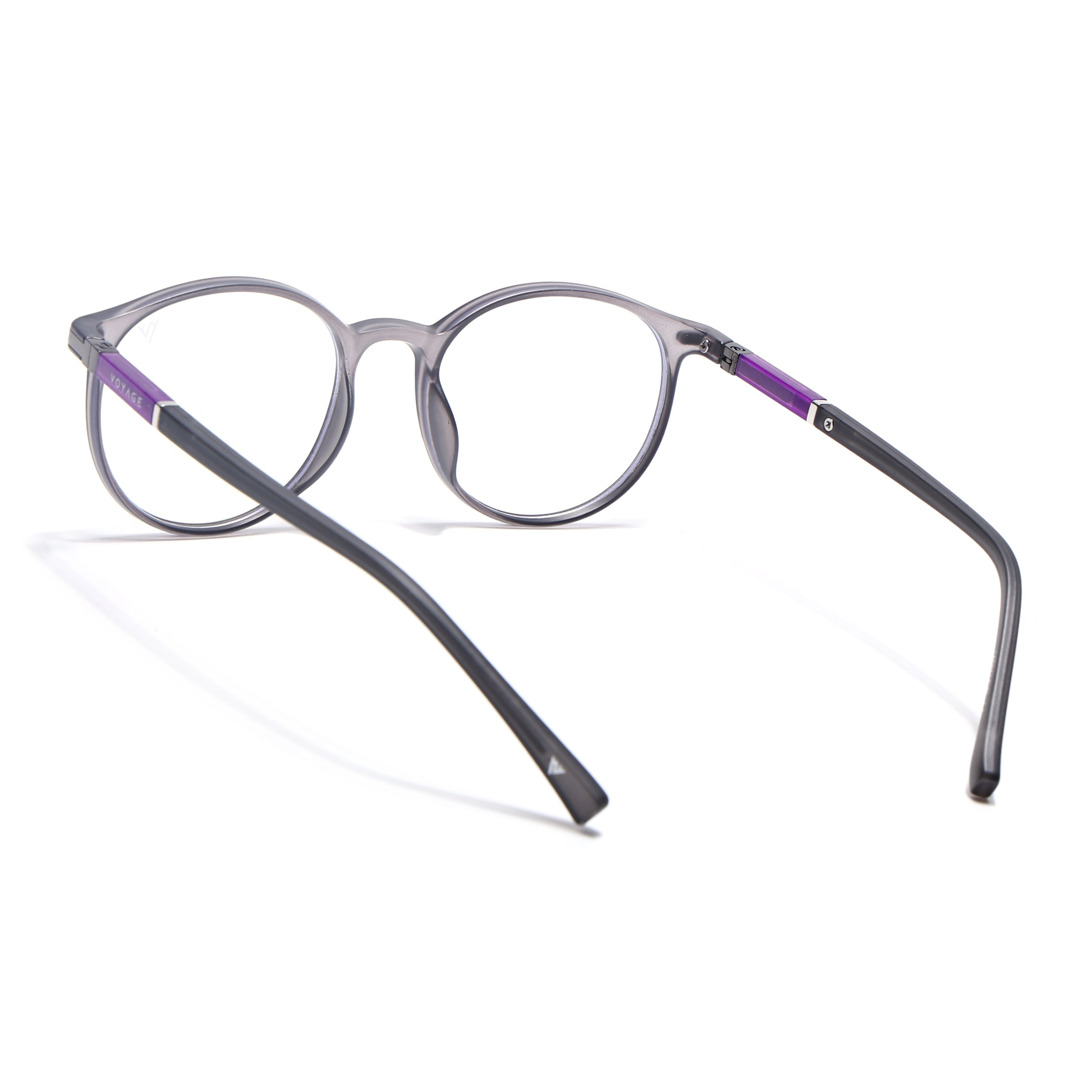 Voyage FlexLite Grey Oval Eyeglasses for Men & Women (96605MG5583-C2)