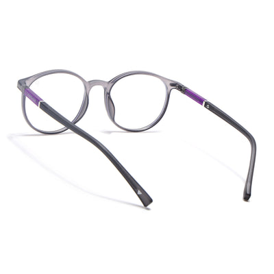 Voyage FlexLite Grey Oval Eyeglasses for Men & Women (96605MG5583-C2)