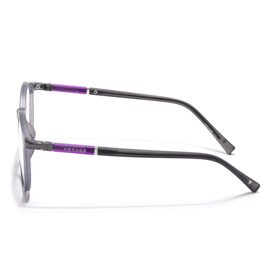 Voyage FlexLite Grey Oval Eyeglasses for Men & Women (96605MG5583-C2)