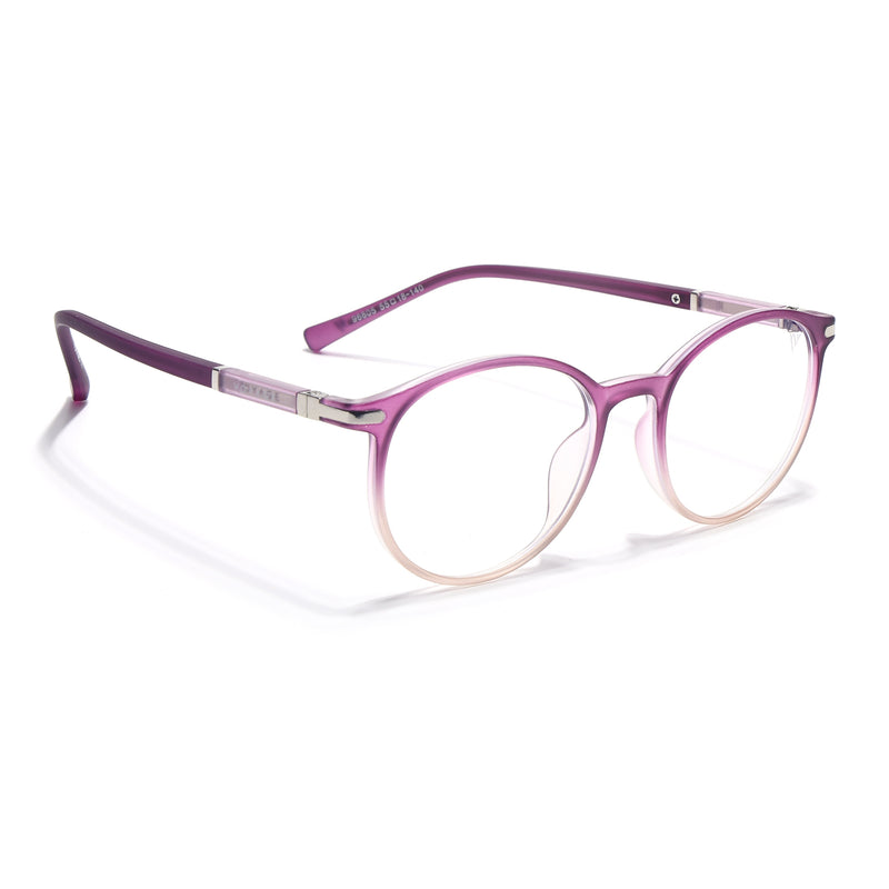Voyage FlexLite Violet & Brown Oval Eyeglasses for Men & Women (96605MG5586-C5)