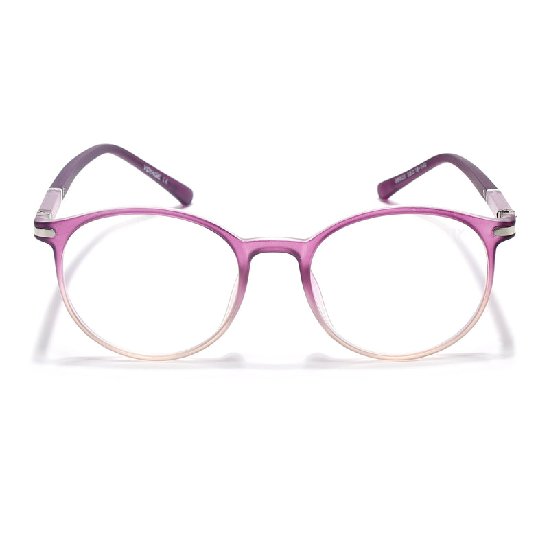 Voyage FlexLite Violet & Brown Oval Eyeglasses for Men & Women (96605MG5586-C5)