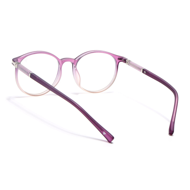 Voyage FlexLite Violet & Brown Oval Eyeglasses for Men & Women (96605MG5586-C5)