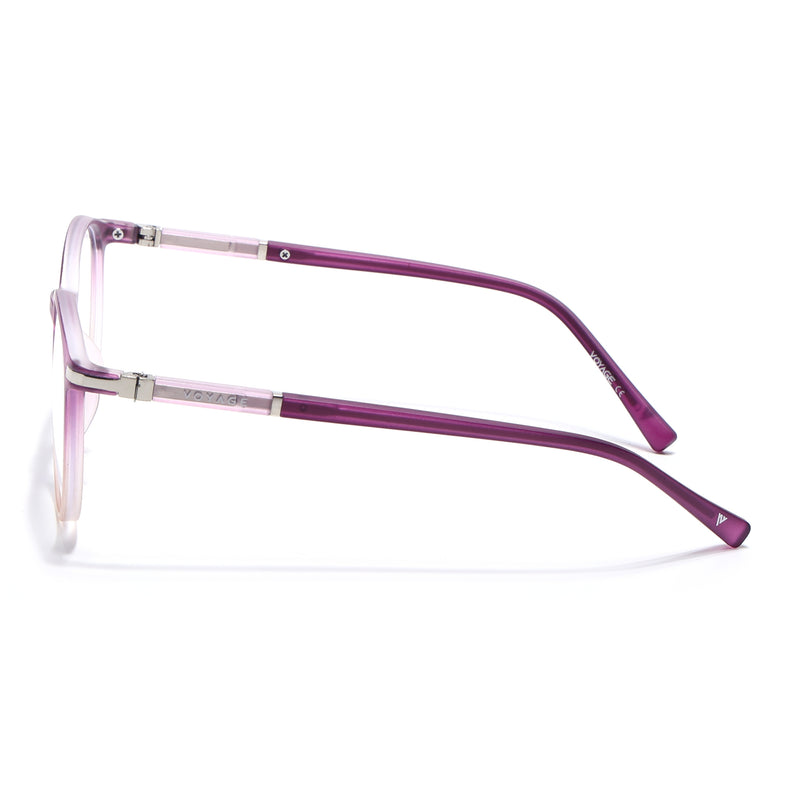 Voyage FlexLite Violet & Brown Oval Eyeglasses for Men & Women (96605MG5586-C5)