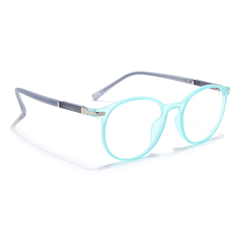 Voyage FlexLite Turquoise Oval Eyeglasses for Men & Women (96605MG5587-C6)