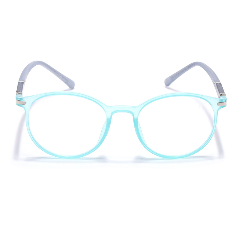 Voyage FlexLite Turquoise Oval Eyeglasses for Men & Women (96605MG5587-C6)