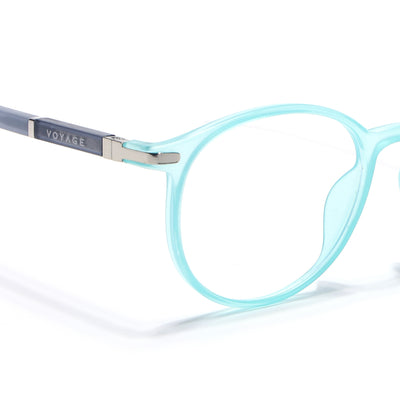Voyage FlexLite Turquoise Oval Eyeglasses for Men & Women (96605MG5587-C6)