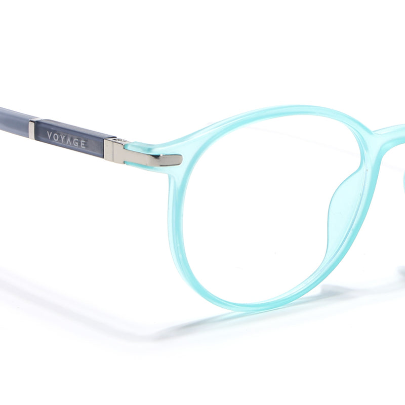 Voyage FlexLite Turquoise Oval Eyeglasses for Men & Women (96605MG5587-C6)