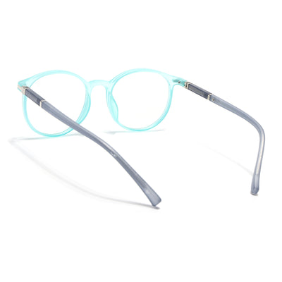 Voyage FlexLite Turquoise Oval Eyeglasses for Men & Women (96605MG5587-C6)