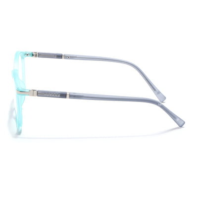 Voyage FlexLite Turquoise Oval Eyeglasses for Men & Women (96605MG5587-C6)