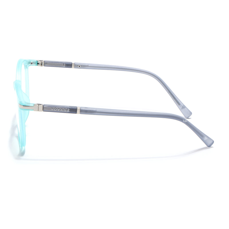 Voyage FlexLite Turquoise Oval Eyeglasses for Men & Women (96605MG5587-C6)