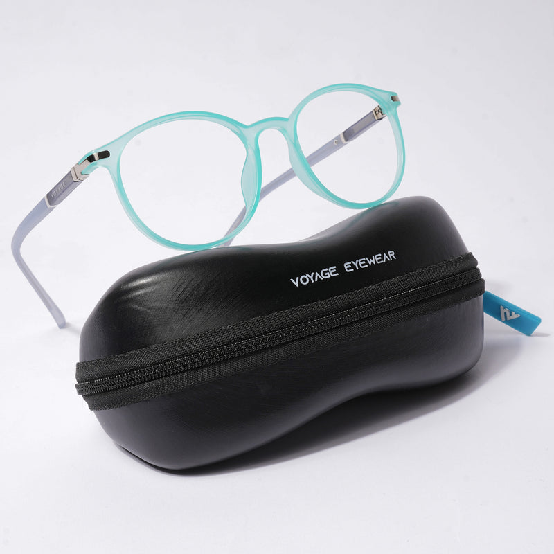 Voyage FlexLite Turquoise Oval Eyeglasses for Men & Women (96605MG5587-C6)