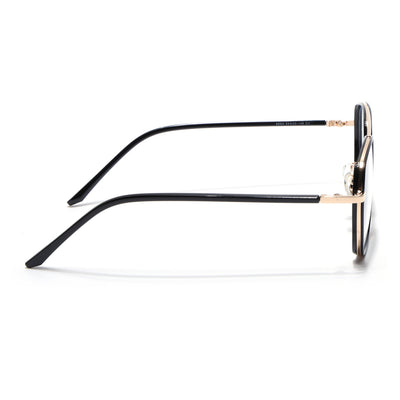Voyage Maverick Golden & Black Wayfarer Eyeglasses for Men & Women (9684MG5101-C1)