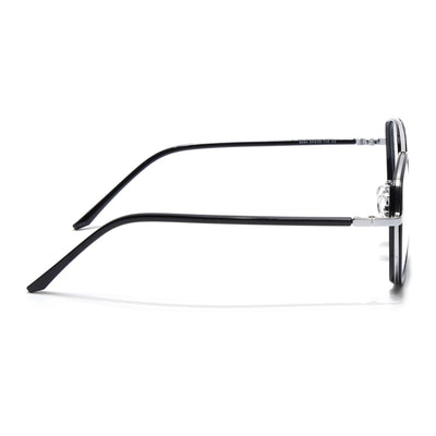 Voyage Maverick Silver & Black Wayfarer Eyeglasses for Men & Women (9684MG5102-C2)