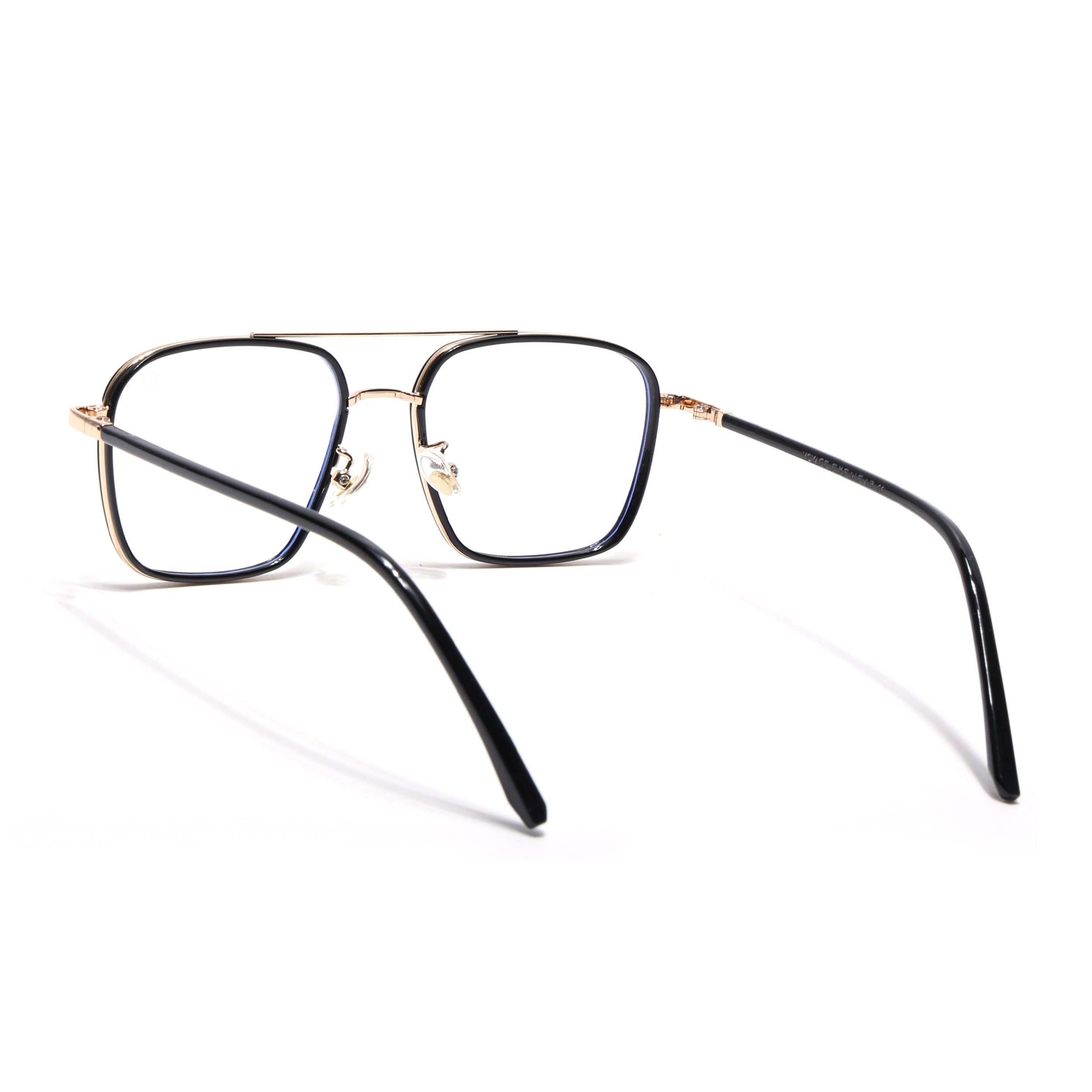 Voyage Maverick Golden & Black Wayfarer Eyeglasses for Men & Women (9686MG5105-C1)