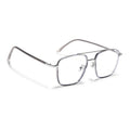 Voyage Maverick Silver & Transparent Wayfarer Eyeglasses for Men & Women (9686MG5107-C3)