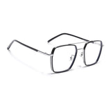 Voyage Maverick Black & Silver Wayfarer Eyeglasses for Men & Women (9688MG5114-C2)