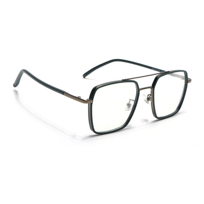 Voyage Maverick Green & Grey Wayfarer Eyeglasses for Men & Women (9688MG5118-C6)