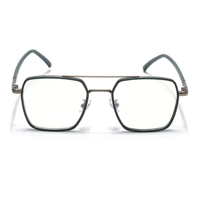 Voyage Maverick Green & Grey Wayfarer Eyeglasses for Men & Women (9688MG5118-C6)