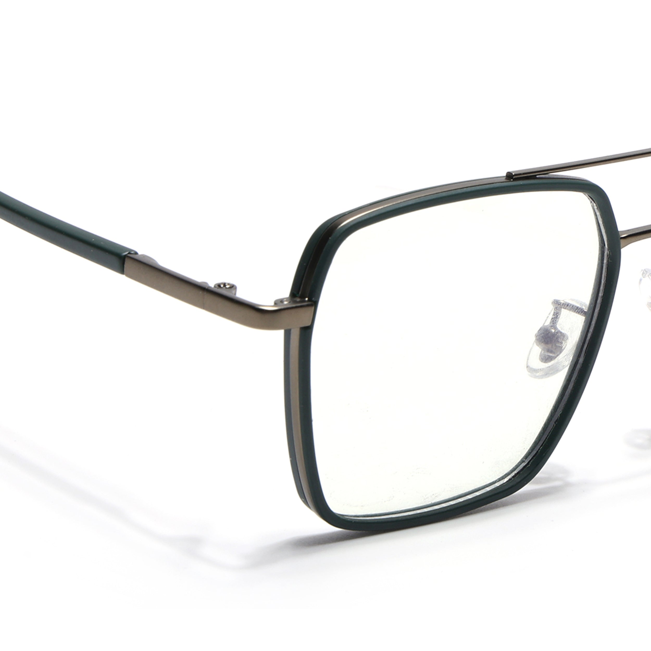 Voyage Maverick Green & Grey Wayfarer Eyeglasses for Men & Women (9688MG5118-C6)