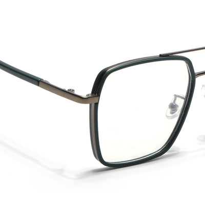 Voyage Maverick Green & Grey Wayfarer Eyeglasses for Men & Women (9688MG5118-C6)