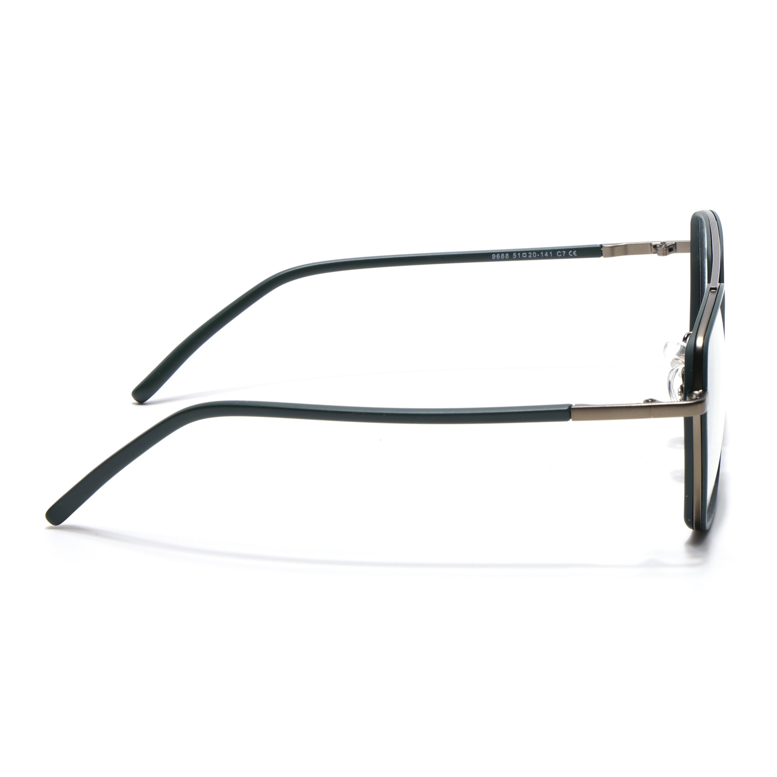 Voyage Maverick Green & Grey Wayfarer Eyeglasses for Men & Women (9688MG5118-C6)