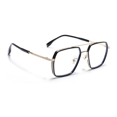 Voyage Black & Golden Wayfarer Eyeglasses for Men & Women (9694MG5119-C1)
