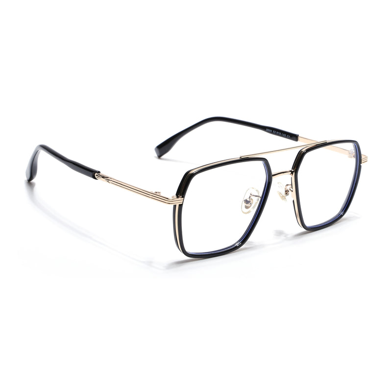 Voyage Black & Golden Wayfarer Eyeglasses for Men & Women (9694MG5119-C1)