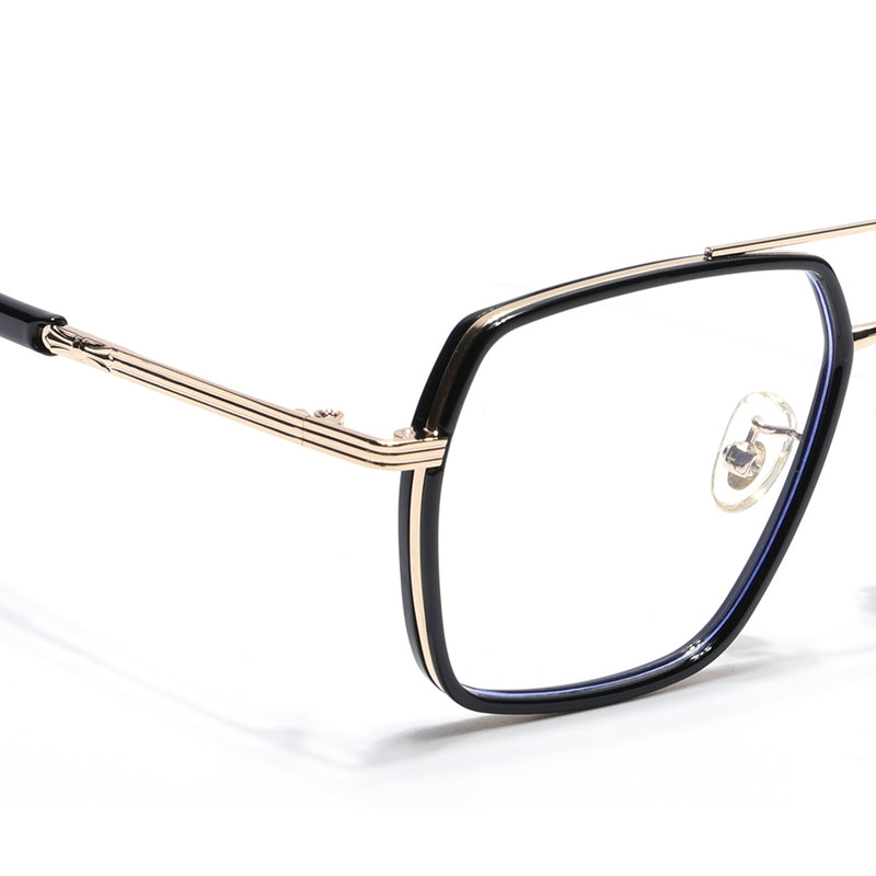 Voyage Black & Golden Wayfarer Eyeglasses for Men & Women (9694MG5119-C1)