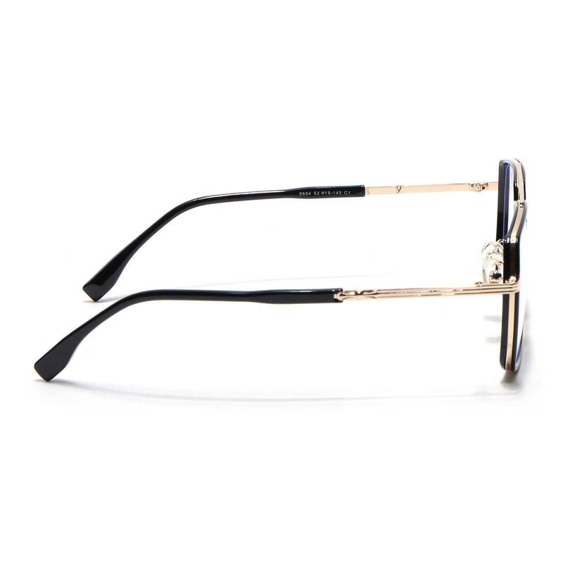 Voyage Black & Golden Wayfarer Eyeglasses for Men & Women (9694MG5119-C1)